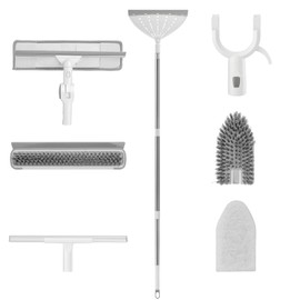 Feeloco 7-in-1 Cleaning Tool Set 47" Handle, Squeegee