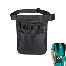 Roczential Nurse Fanny Pack, Utility Medical Nursing Fanny Pack for Women, Nurse Organizer Pouch to Carry Stethoscopes and Medical Supplies, Nurse Belt Bag for Nurses Vet EMT - Black