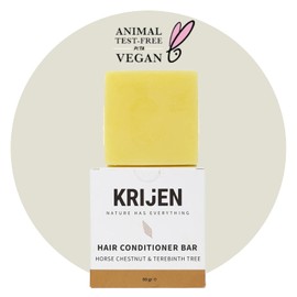 Vegan Solid Hair Balm 60 g with Bıttım Oil, Vanilla Oil, Peppermint Oil, Soy Oil and Panthenol | Moisturising and Regenerating for Dry Hair, Women's Hair Cosmetics