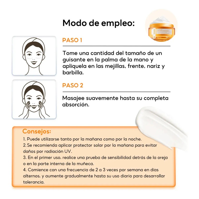 Papa Feel Crema Facial Retinol 30g Pack Todo Tipo Piel