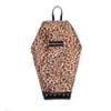 Rock Rebel Leopard Print Coffin Backpack