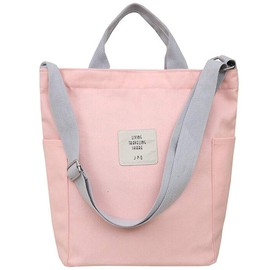 Wanyig Casual Handbag Women's Chic Shoulder Bag Canvas Handbag School Backpack Large Shoulder Bag Crossbody Bag Shopper - -