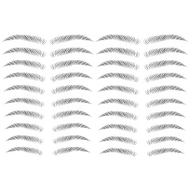 Yesallwas 4D Eyebrow Tattoo Sticker 20-Pairs False Eyebrows Long Lasting Waterproof Makeup Eyebrow Transfers Stickers for Women Lady 2 Sheets (STM-03)