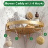 YEMNMFH Corner Shower Shelves - 2 Tier No Drilling Shower