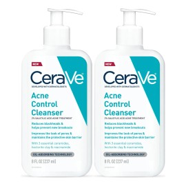 Limpiador Facial Cerave Acne Control 237 Ml 2 Botellas