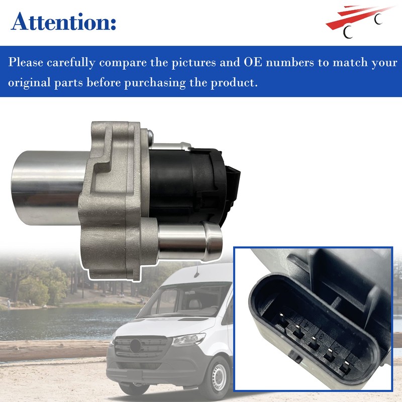 OKAY MOTOR 642140146064 Exchange Recirculation Valve (EGR) for 2010-2022 Mercedes