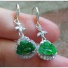 Certified Icy Green Sterling Silver 0.925 Natural A Jade jadeite