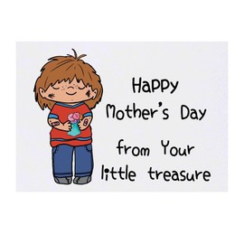 'Happy Mother's Day' Temporary Tattoo - Water Resistant, Skin-Safe, Non-Toxic Transfer (TO00084009)