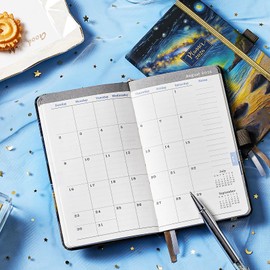 2026 Pocket Planner - 2026 Planner Weekly and Monthly, Jan 2026 - Dec 2026, 6.4''×3.8'', 2026 Calendar with Pen Loop, Back Pocket, Elastic Closure, Note Pages - Mountain and Sea