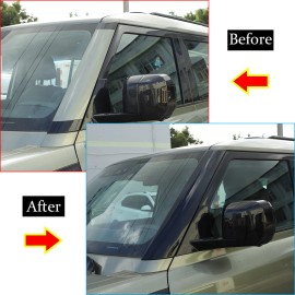 momocar For Land Rover Defender 20-23 Glossy Black Windshield A-pillar Cover Panel Trim