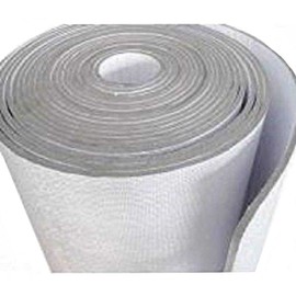 US Energy 236mil Single Reflective Foil White Finish Insulation Foam Thermal Panel Sheet Foam Core Heat Radiant Barrier Aluminum Foil Finish White Foam Heat Shield Material (R8-24/5mm) (48" X 480")