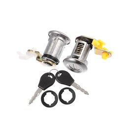 Partuto 1Pair Left Right Door Lock Set with Key for Nissan Pickup 1984-1998 Driver Passenger Side Door Lock Cylinder for Nissan D21 1986-1994 80600-01G25 80601-01G25 Replacement