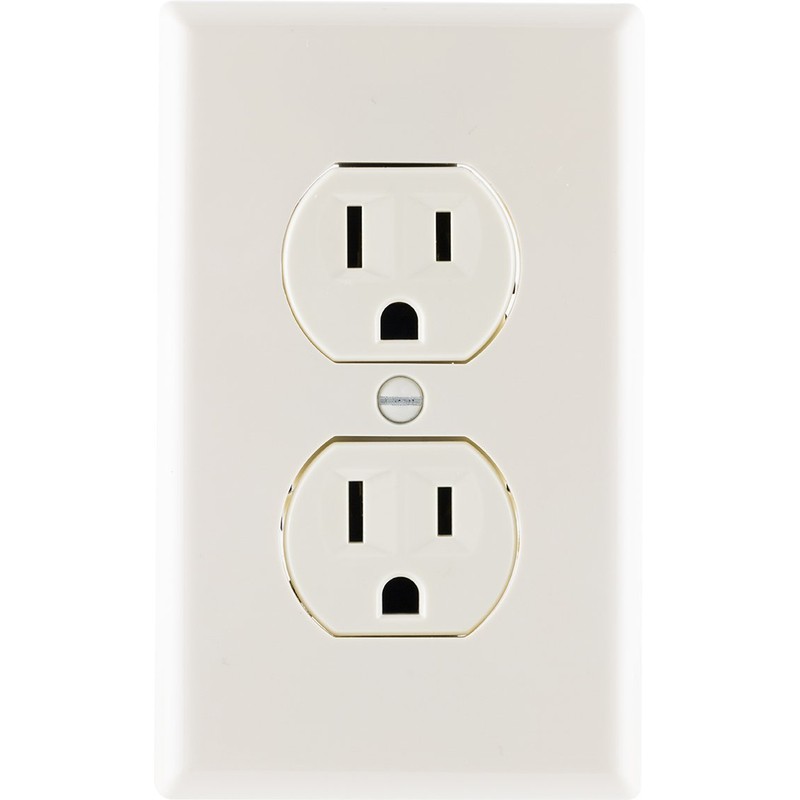 UltraPro GE, Light Almond, GE Grounding Duplex Outlet, In Wall