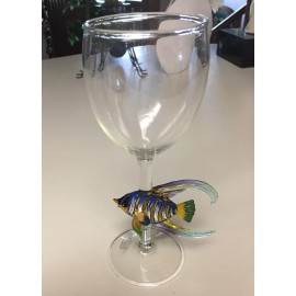 Home Essentials Set of Six Home Angel Fish Stem Wine Glasses