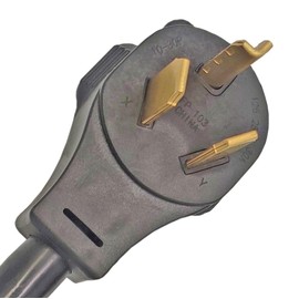 Fullsky FC-103TT 10-30P to TT-30R Adapter Male NEMA 10-30P 30Amp Dryer Plug to TT-30R 30Amp RV Adapter Female Output 125Vlot