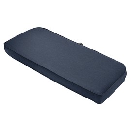 Classic Accessories 62-016-INDIGO-EC Contoured Bench Cushion Indgo, 41"W x 18"D x 3"Thick, Heather Indigo