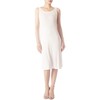 iB-iP Women's Modal Knee-Length Comfortable Straight Underdress, White