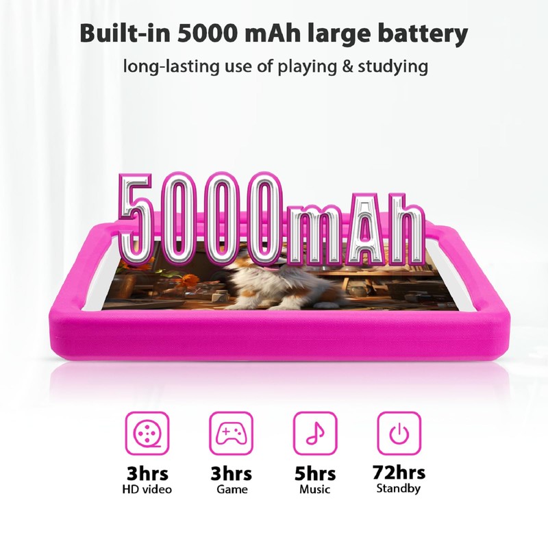 Android Tablet 10 Inch, Android 15 Kids Tablet, A523 Octa-Core,
