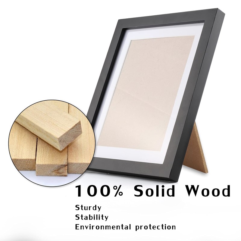 Black 8x10 (20 x 25 cm) Photo Frames Display 6x8