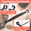 Stainless Steel Pottery Trimming Tools for Clay and Ceramic Trim,