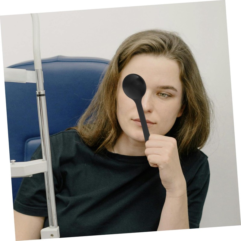 minkissy 3pcs Handheld Eye Occluder Exam Tool for Accurate Vision