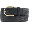 BELTINGER Women's Belt with Python Embossed 4 cm Leather Belt