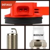 A-Premium Ignition Coil Pack and Iridium Spark Plugs Compatible with
