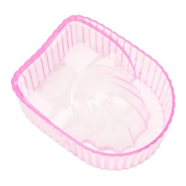 Recipiente acrílico para remojar las manos, bandeja para remojar las uñas, palangana para esmalte de uñas, herramientas de spa para lavarse las manos y quitar el esmalte de uñas.