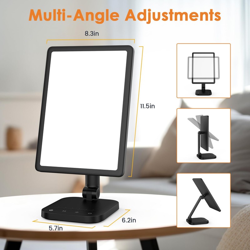 RICIAL Sun Lamp, 12000 Lux UV-Free Light Therapy Lamp with