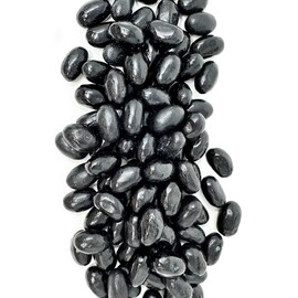SweetGourmet Black Licorice Jumbo Jelly Beans, Bulk Unwrapped Candy, 2 Pounds