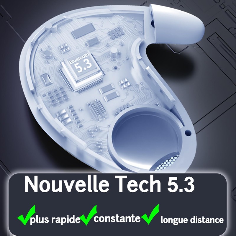 Xmenha Small Wireless Headphones, Waterproof, Semi Intra, Lightweight for Sleeping