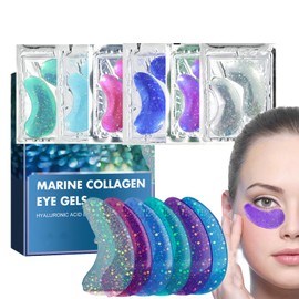 Anti-Aging Augenpads - Augenmaske mit Natürlichem Meereskollagen, Hyaluronsäure, Augenpads gegen Tränensäcke, Augenringe, Falten, Puffiness, Augen Pads für Teenager Mädchen, Under Eye Patches