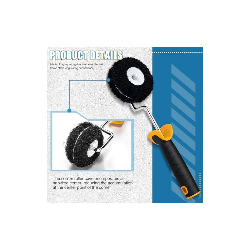 AmazingSpark 3 Pcs Drywall Compound Roller Includes 9 Inch 12
