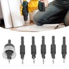 6pcs Countersink Drill Bit Set 82 Degree Chamfer 1/4 Inch