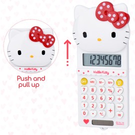 Cute Calculator,5.9 * 2.6in,Powered by Batteries(Included) 8 Digit with LCD Display,Kids Calculator,Calculator for School,Mini Calculator,Cartoon Calculator,Handheld Calculator