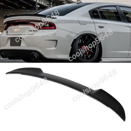 Unbranded For 2011-2022 Dodge Charger SRT SXT Rear Spoiler Wing Carbon FiberABS