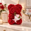 Rose Teddy Bear for Romantic Gifts – Artificial Rose Bouquet