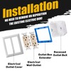 6Pcs Double Gang Outlet Box Extender Electrical Box Extenders with