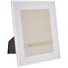 Lawrence Frames Silver Plated Matted 8 by 10 Picture Frame