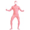 Gaoin Face Open Zentai Spandex Bodysuit (Large, Pink)