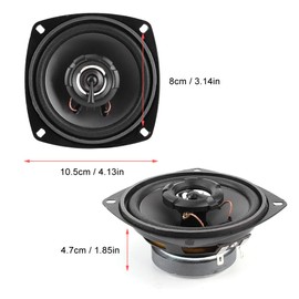 4 in 12 V 300 W Car o Coaxial Speaker Stereo Music Highly Sensitive HiFi Speaker for Car Audio System Door Glove Box Boot