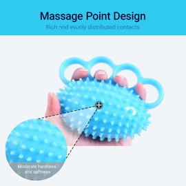 Hand Exercise Grip Ball - Grip Strengthener, Improve Hand Flexibility, Finger Rehabilitation Tool, Portable Resistance Trainer for Adults