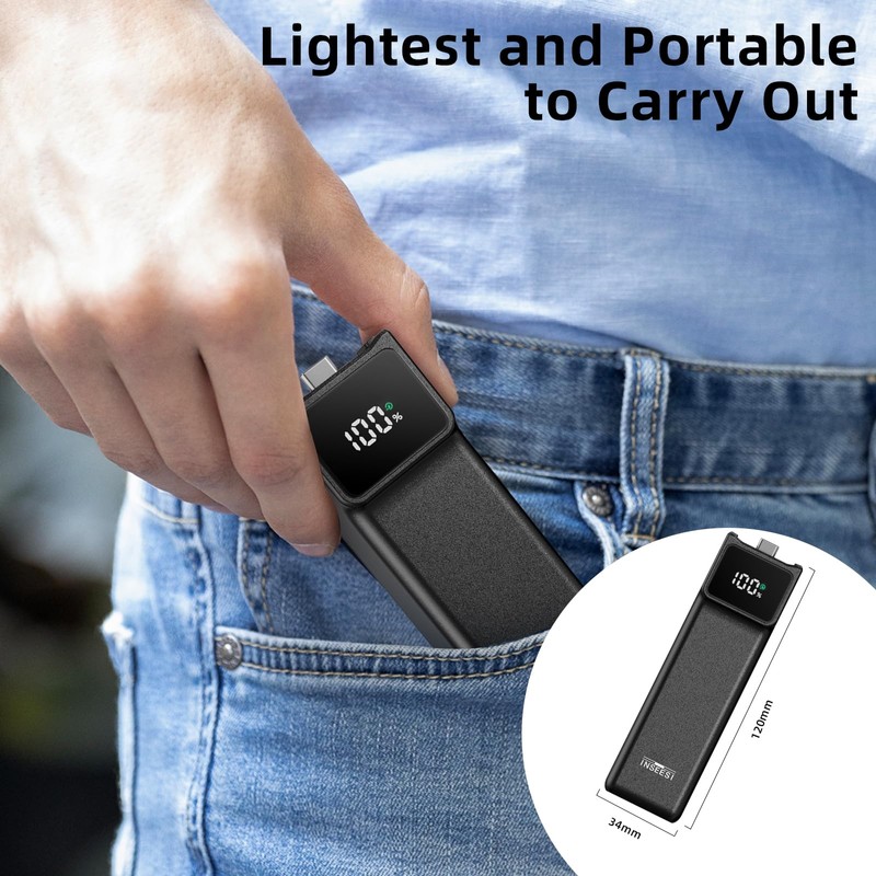 INSEESI Pocket3/4 Battery Handle for DJI osmo Pocket 3 Extended