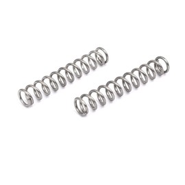 sourcingmap Compression Spring,304 Stainless Steel,7mm OD,1mm Wire Size,40mm Free Length,Silver Tone,10Pcs
