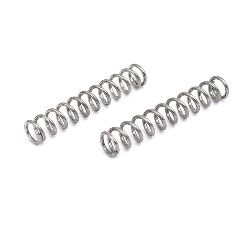 sourcingmap Compression Spring,304 Stainless Steel,7mm OD,1mm Wire Size,40mm Free Length,Silver