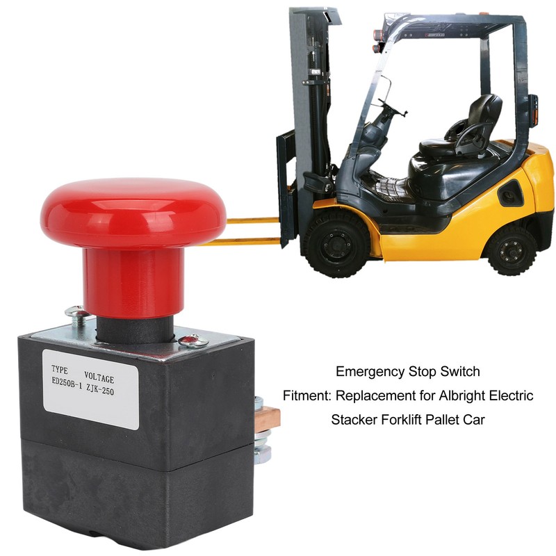 Emergency Push Button Switch DC80V Reliable Emergency Stop Switch Replacement