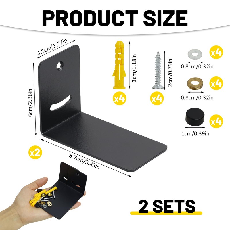 SoundBar Wall Mount Stand, SoundBar Wall Mount Set, Universal Metal