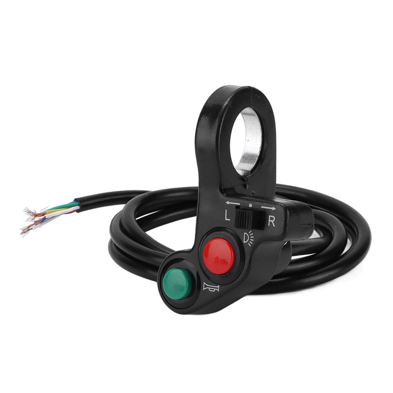 Motorcycle Handlebar Horn Turn Signal Light Switch Assembly 7/8in Multifunctional