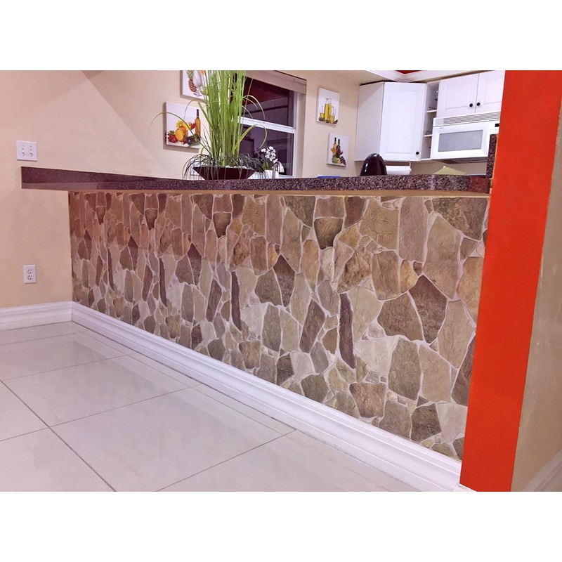 Dundee Deco 3D Wall Panels - Beige Brown Faux Stone