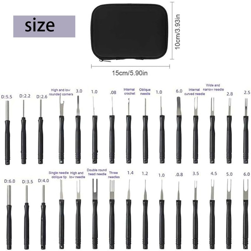 Terminal Removal Tool Kit 30 Pcs Depinning Tool Electrical Connector